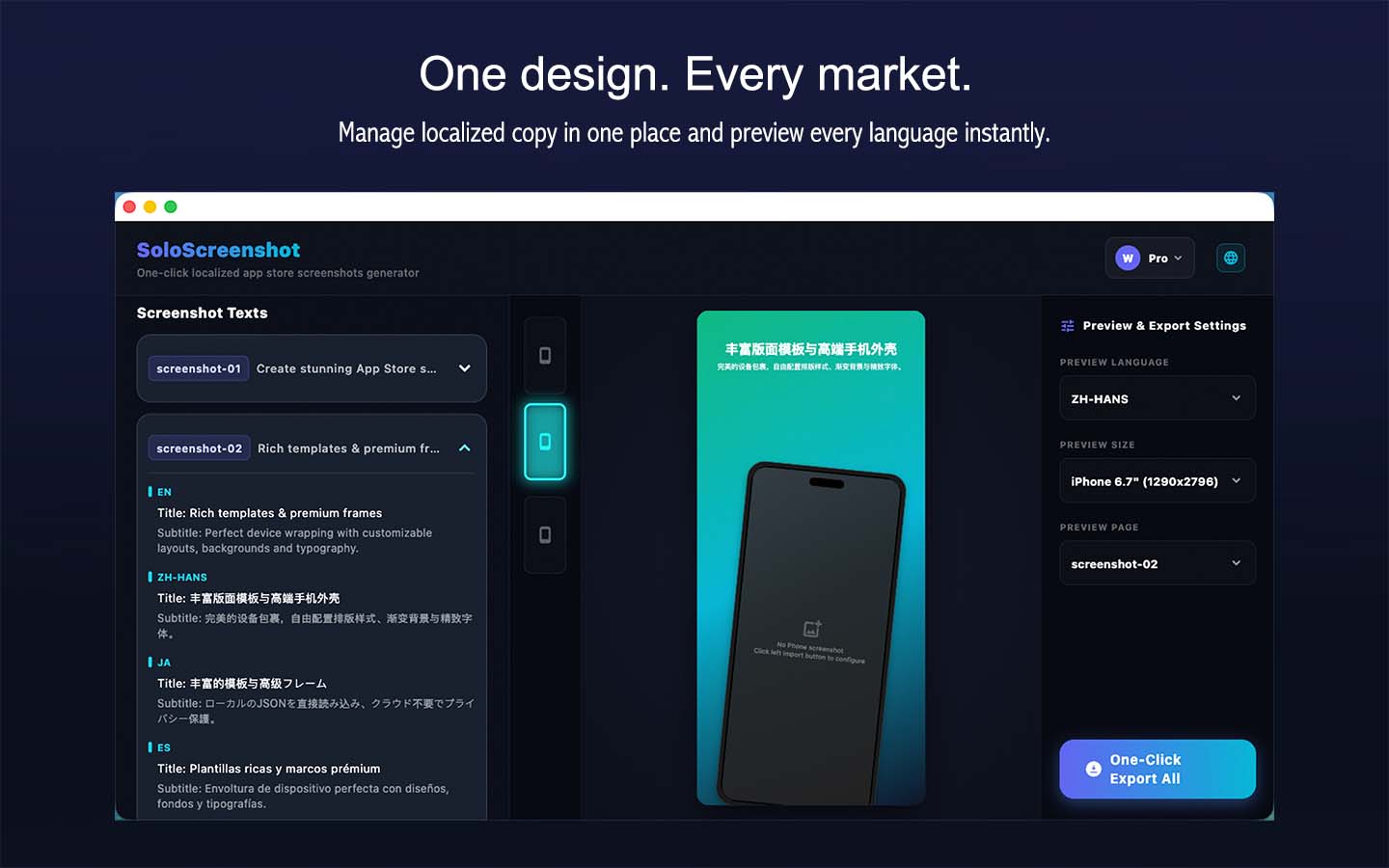 SoloScreenshot: Batch localized screenshots from JSON